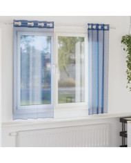 Rideaux en voile avec œillets 2 pcs bleu royal | Mobilier & Déco