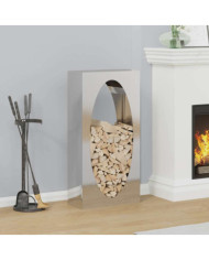 Portant de bois de chauffage 50x23x100 cm acier inoxydable | Mobilier & Déco