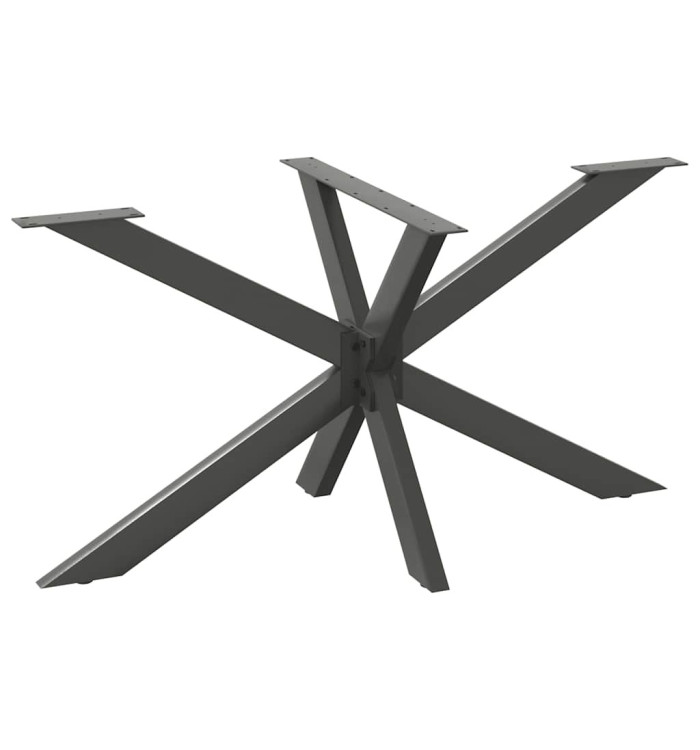 Pied de table à manger en forme d'araignée, anthracite, 150 x 78 x (72-73) cm, acier | Mobilier & Déco