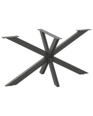 Pied de table à manger en forme d'araignée, anthracite, 150 x 78 x (72-73) cm, acier | Mobilier & Déco