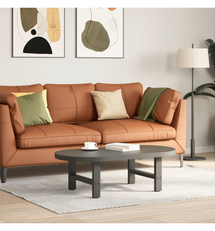 Pieds de table basse Anthracite 2 pièces 50 x (30-31) cm Acier | Mobilier & Déco