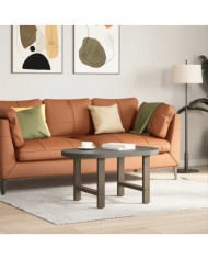 Pieds de table basse en acier naturel 2 pièces 50 x (42-43) cm Acier | Mobilier & Déco