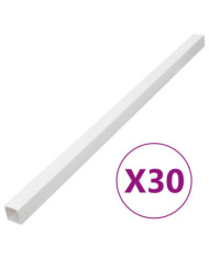 Goulotte de câble 60x40 mm 30 m PVC | Mobilier & Déco