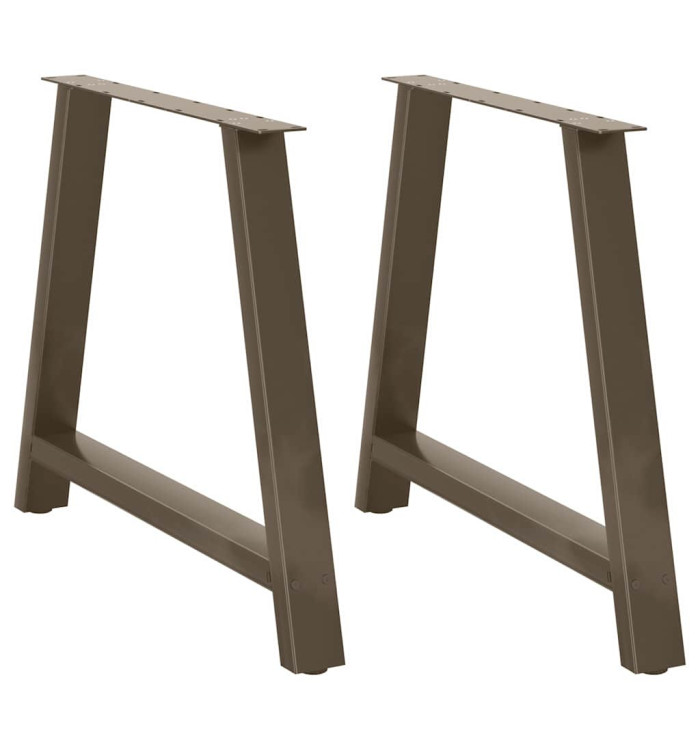 Pieds de table à manger en forme de A, 2 pièces, 100 x (72-73) cm, acier | Mobilier & Déco