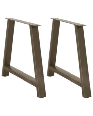 Pieds de table à manger en forme de A, 2 pièces, 100 x (72-73) cm, acier | Mobilier & Déco