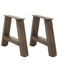 Pieds de table basse en forme de A, 2 pièces, 50 x (30-31) cm, acier | Mobilier & Déco