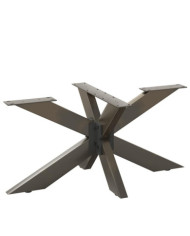 Pied de table basse en forme d'araignée noir 98 x 58 x (42-43) cm en acier | Mobilier & Déco