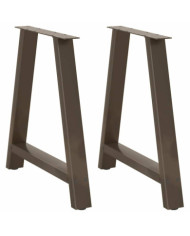 Pieds de table à manger en forme de A, 2 pièces, 80 x (72-73) cm, acier | Mobilier & Déco