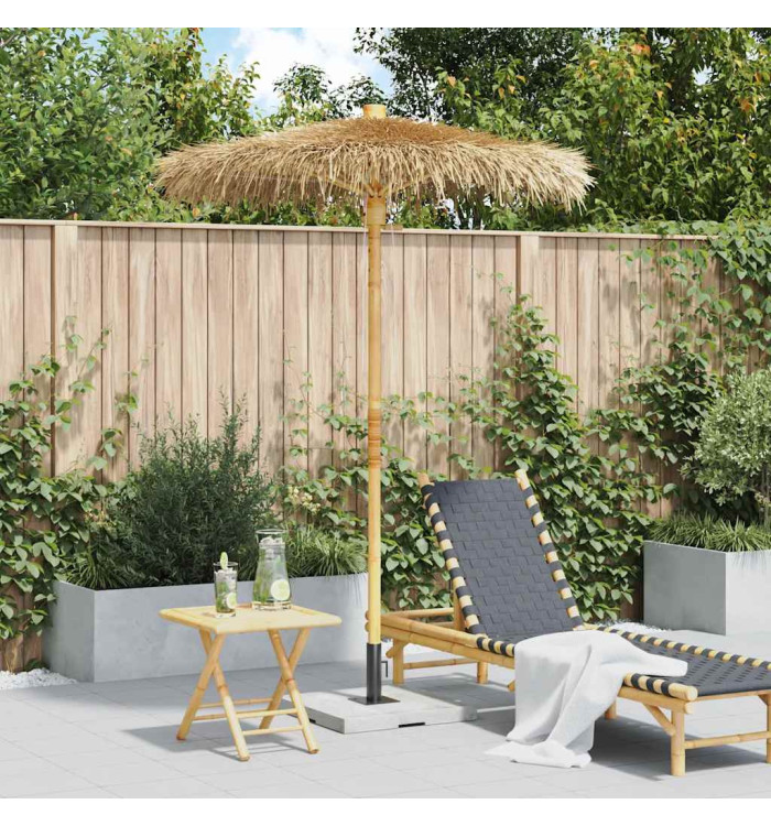Parasol Tiki avec auvent en feuille de bananier 150 cm bambou | Mobilier & Déco