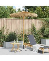 Parasol Tiki avec auvent en feuille de bananier 150 cm bambou | Mobilier & Déco