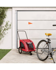 Remorque de vélo pour animaux de compagnie rouge | Mobilier & Déco
