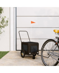 Remorque de vélo pour animaux de compagnie noir | Mobilier & Déco