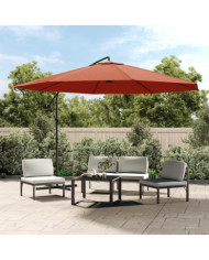 Parasol de jardin en porte-à-faux et poteau en aluminium | Mobilier & Déco