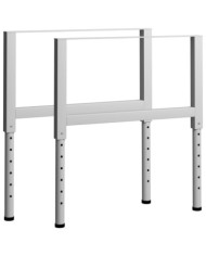 Cadres d'établi réglables 2 pcs Métal 85x(69-95,5) cm Gris | Mobilier & Déco
