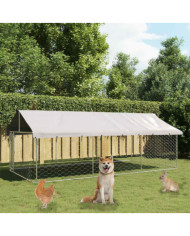 Chenil extérieur avec toit 400x200x150 cm | Mobilier & Déco