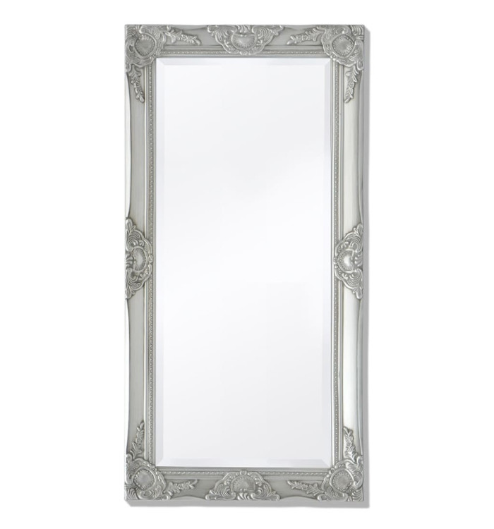 Miroir mural style baroque 100x50 cm Argenté | Mobilier & Déco