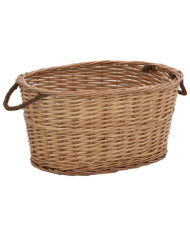 Panier à bois de chauffage poignées de transport 56x40x28 cm | Mobilier & Déco