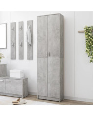 Garde-robe de couloir Gris béton 55x25x189 cm Bois d'ingénierie | Mobilier & Déco