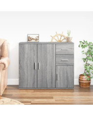 Buffet Sonoma gris 91x29,5x75 cm Bois d'ingénierie | Mobilier & Déco