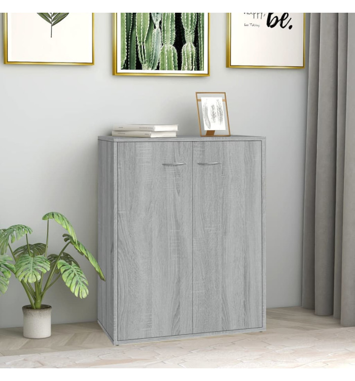 Buffet Sonoma gris 60x30x75 cm Bois d'ingénierie | Mobilier & Déco