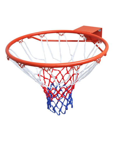 Ensemble de panier de basket-ball avec filet Orange 45 cm | Mobilier & Déco