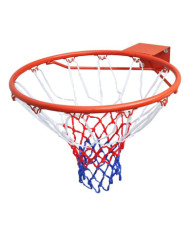 Ensemble de panier de basket-ball avec filet Orange 45 cm | Mobilier & Déco