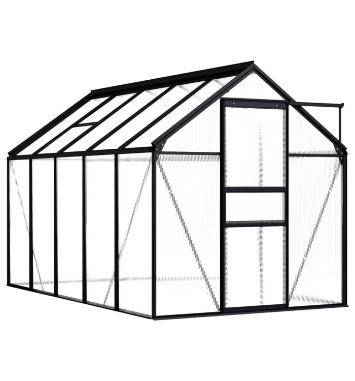 Serre Anthracite Aluminium 5,89 m² | Mobilier & Déco