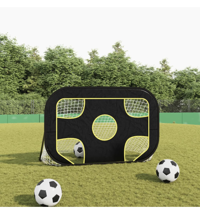 Filet de but de football avec cible 120x80x80 cm polyester | Mobilier & Déco