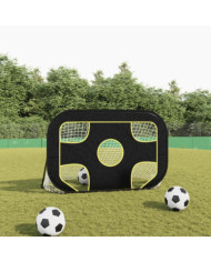 Filet de but de football avec cible 120x80x80 cm polyester | Mobilier & Déco