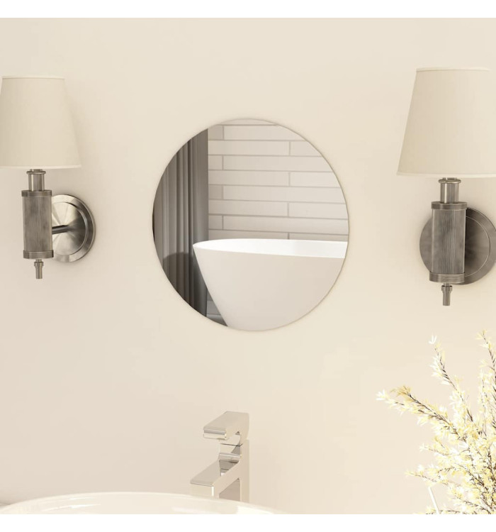 Miroir rond sans cadre 30 cm Verre | Mobilier & Déco