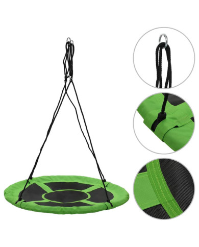 Balançoire 110 cm 100 kg Vert | Mobilier & Déco