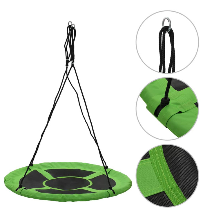 Balançoire 110 cm 100 kg Vert | Mobilier & Déco