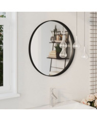Miroir mural Noir 60 cm | Mobilier & Déco