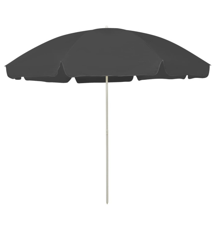 Parasol de plage anthracite 300 cm | Mobilier & Déco