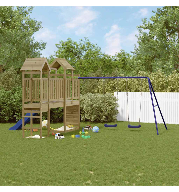 Aire de jeux d'extérieur bois de pin imprégné | Mobilier & Déco