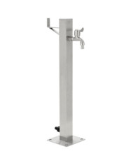 Colonne à eau de jardin carrée Acier inoxydable 65 cm | Mobilier & Déco