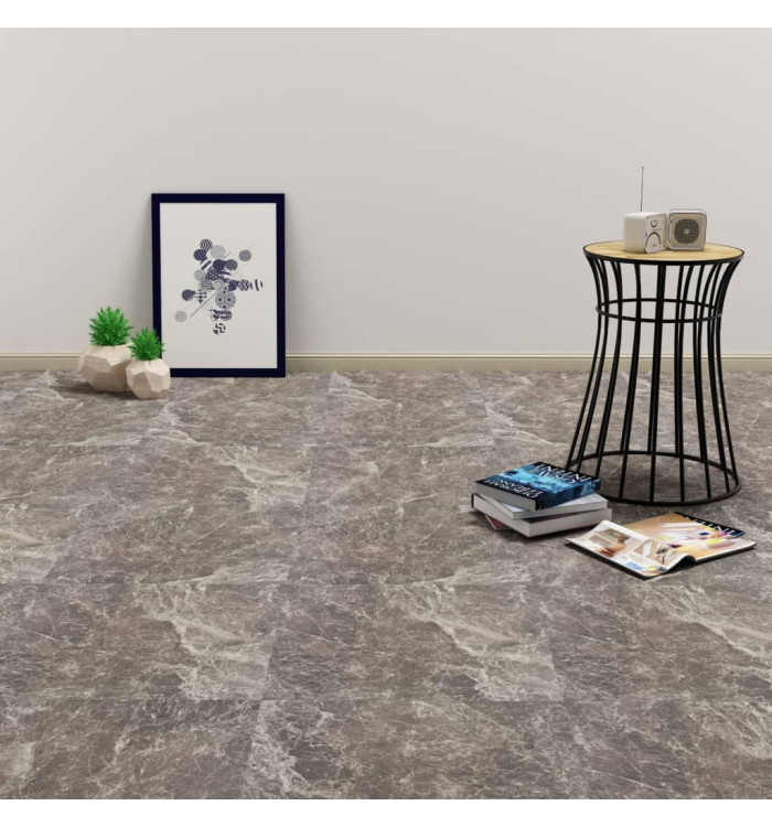 Dalles de plancher PVC autoadhésif 5,11 m² noir marbre | Mobilier & Déco