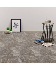 Dalles de plancher PVC autoadhésif 5,11 m² noir marbre | Mobilier & Déco
