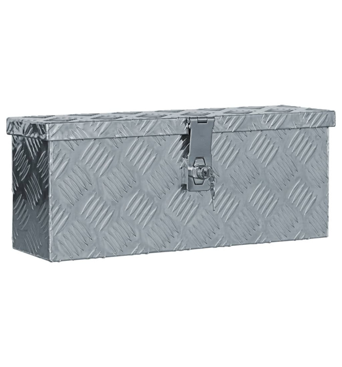 Boîte en aluminium 48,5 x 14 x 20 cm Argenté | Mobilier & Déco