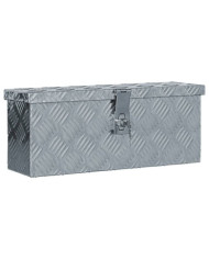 Boîte en aluminium 48,5 x 14 x 20 cm Argenté | Mobilier & Déco