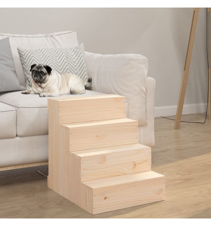 Escalier pour animaux de compagnie 40x49x47 cm Bois de pin | Mobilier & Déco