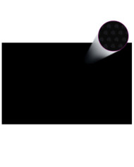 Film solaire de piscine PE rectangulaire flottant 8x5 m Noir | Mobilier & Déco