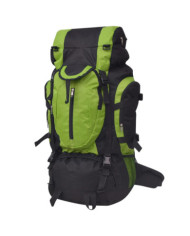 Sac à dos de randonnée XXL 75 L noir et vert | Mobilier & Déco