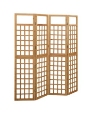 Cloison de séparation à 4 panneaux Bois de pin solide 161x180cm | Mobilier & Déco