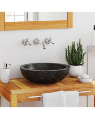 Évier 40 x 12 cm Marbre Noir | Mobilier & Déco