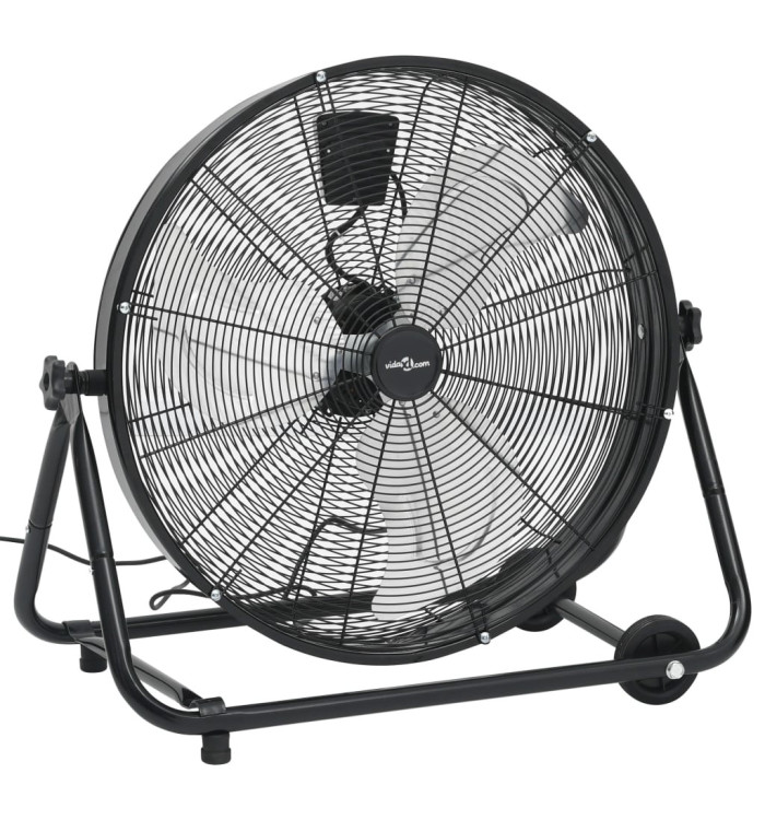 Ventilateur à tambour industriel 60 cm 172,5 W Noir | Mobilier & Déco