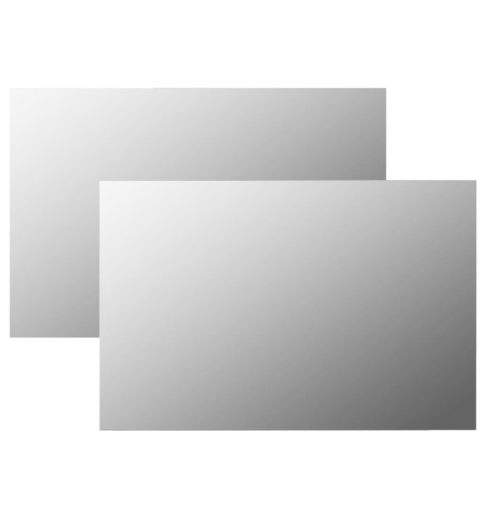 Miroirs muraux 2 pcs 60x40 cm Rectangulaire Verre | Mobilier & Déco