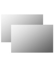 Miroirs muraux 2 pcs 60x40 cm Rectangulaire Verre | Mobilier & Déco