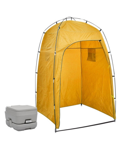 Toilette portable de camping avec tente 10+10 L | Mobilier & Déco