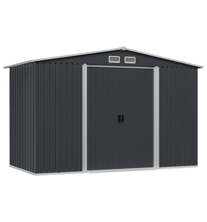 Abri de stockage pour jardin Anthracite Acier 257x205x178 cm | Mobilier & Déco